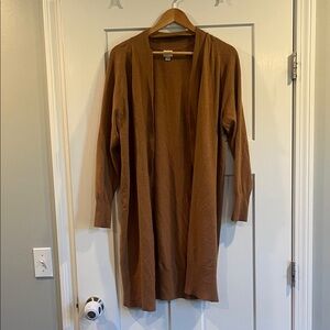 a new day Tan Open Front Cardigan